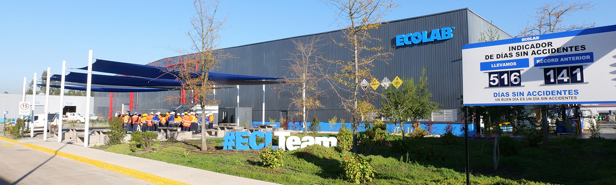 Usine Ecolab de Santiago, au Chili