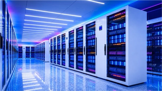 data center aisle