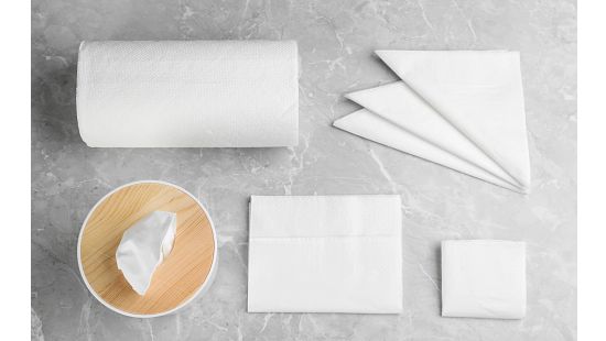 Paper tissue and towels.