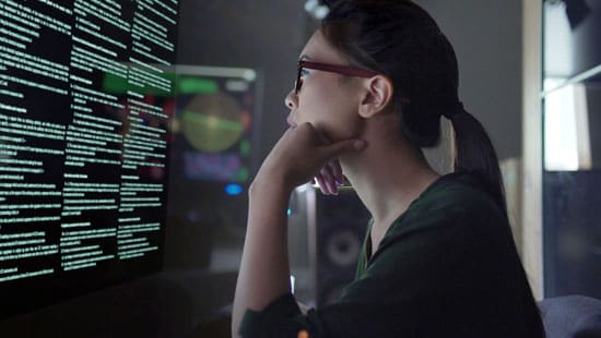 Woman at Computer